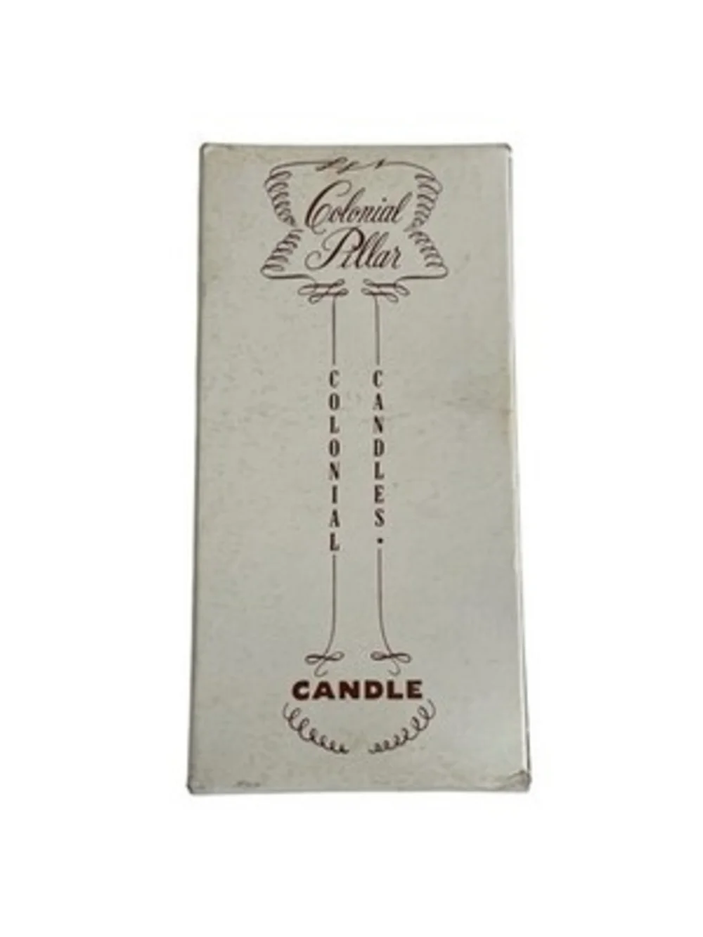 Vintage Colonial Candle Co of Cape Cod White Pillar Candle NIB Hyannis Mass